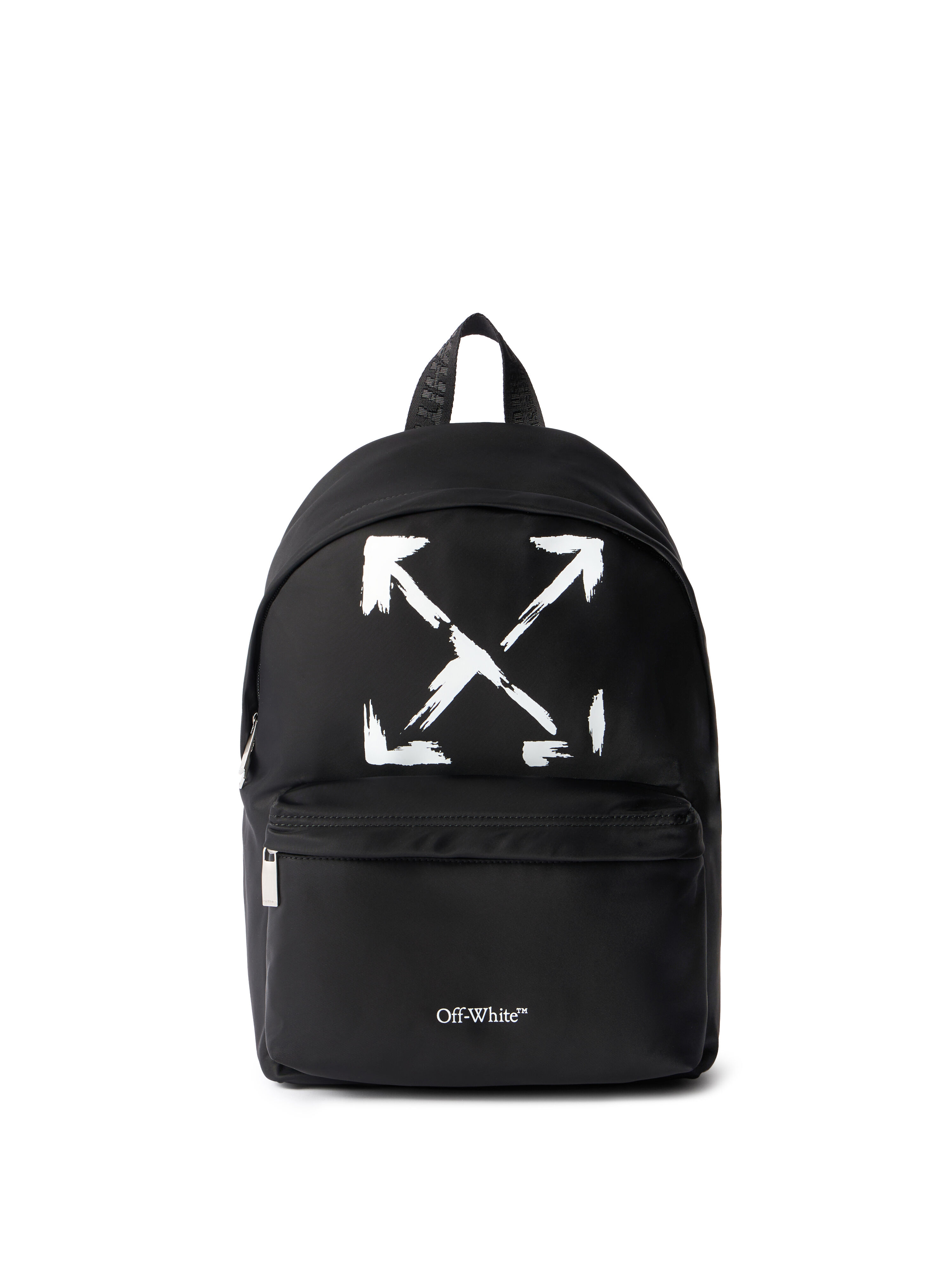 OFF WHITE Arrow Paint Backpack BLACK OBNB001S26FAB001