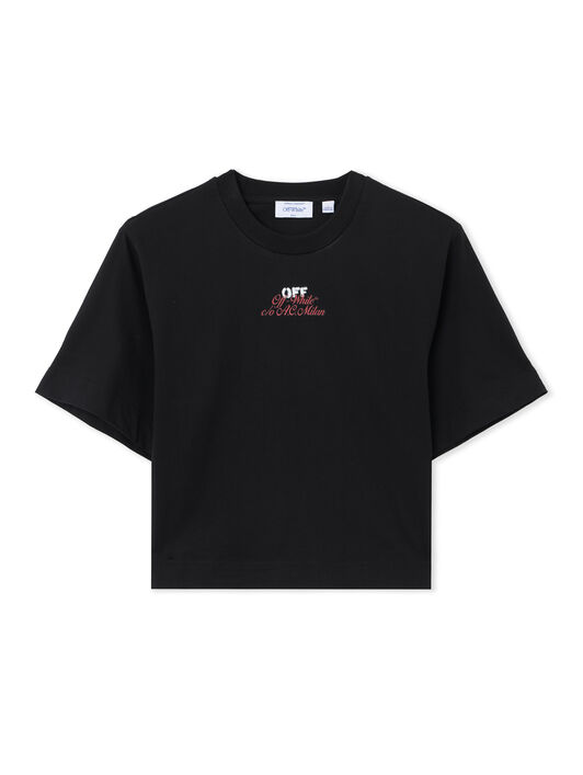 OFF WHITE Off-White™ c/o AC Milan Crop T-Shirt Black-No Color 29A00571T