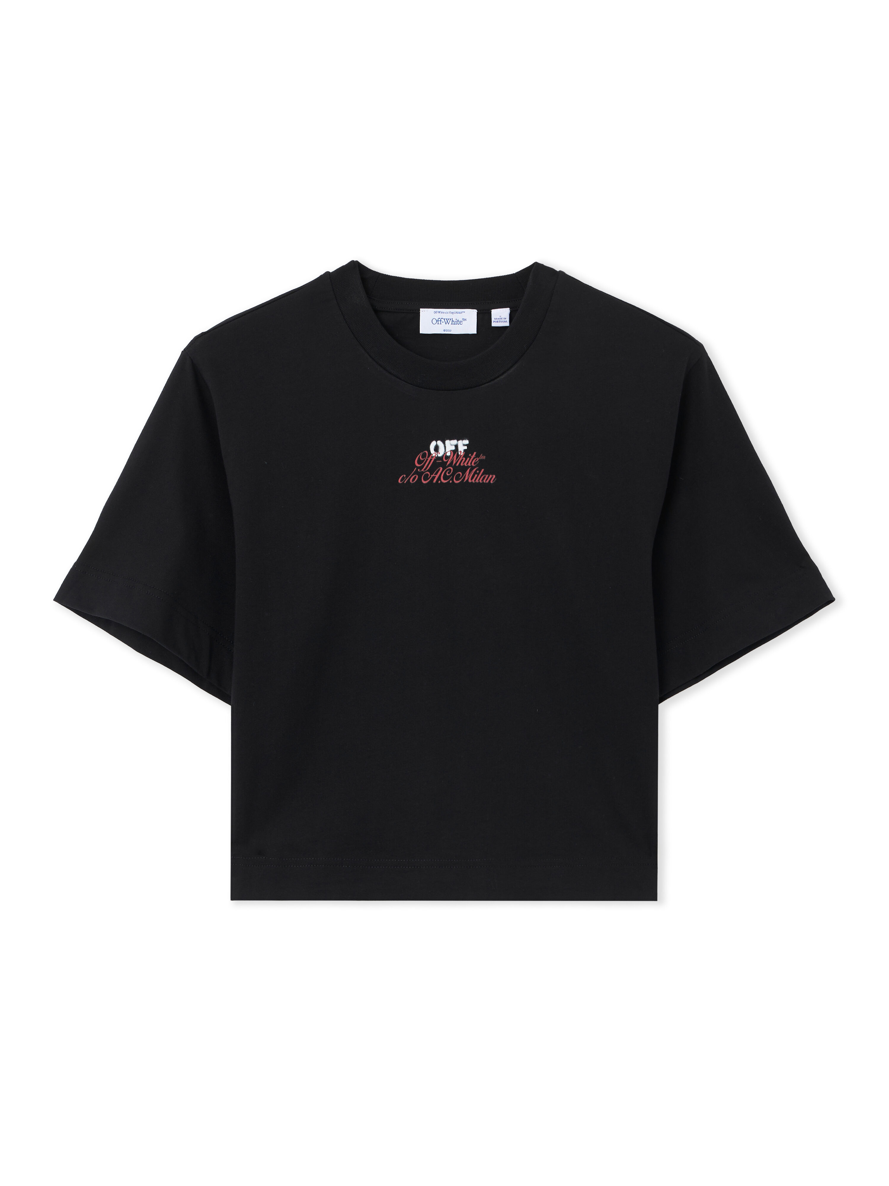 OFF WHITE Off-White™ c/o AC Milan Crop T-Shirt Black-No Color 29A00571T