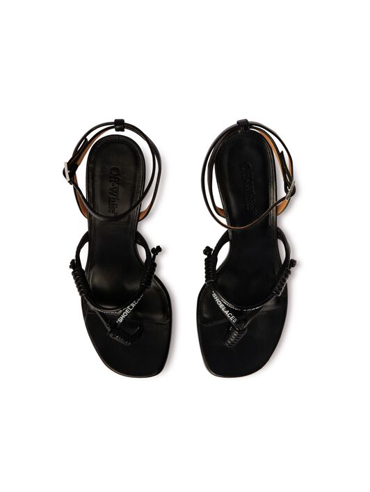 OFF WHITE Allen Shoelace Sandal 70 BLACK OWIH05CS25LEA001