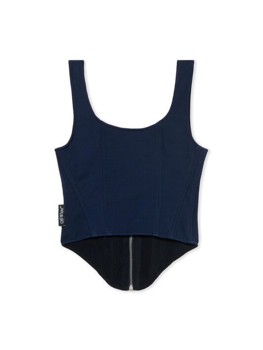 Heavy Jersey Corset Top OFF WHITE Heavy Jersey Corset Top BLUE IRIS-NO COLOR OWAD26TF25JER001