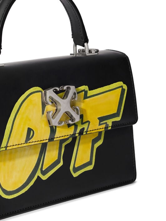 Jitney 1.4 Top Handle Bag OFF WHITE Jitney 1.4 Top Handle Bag BLACK - YELLOW OWNP062F25LEA002