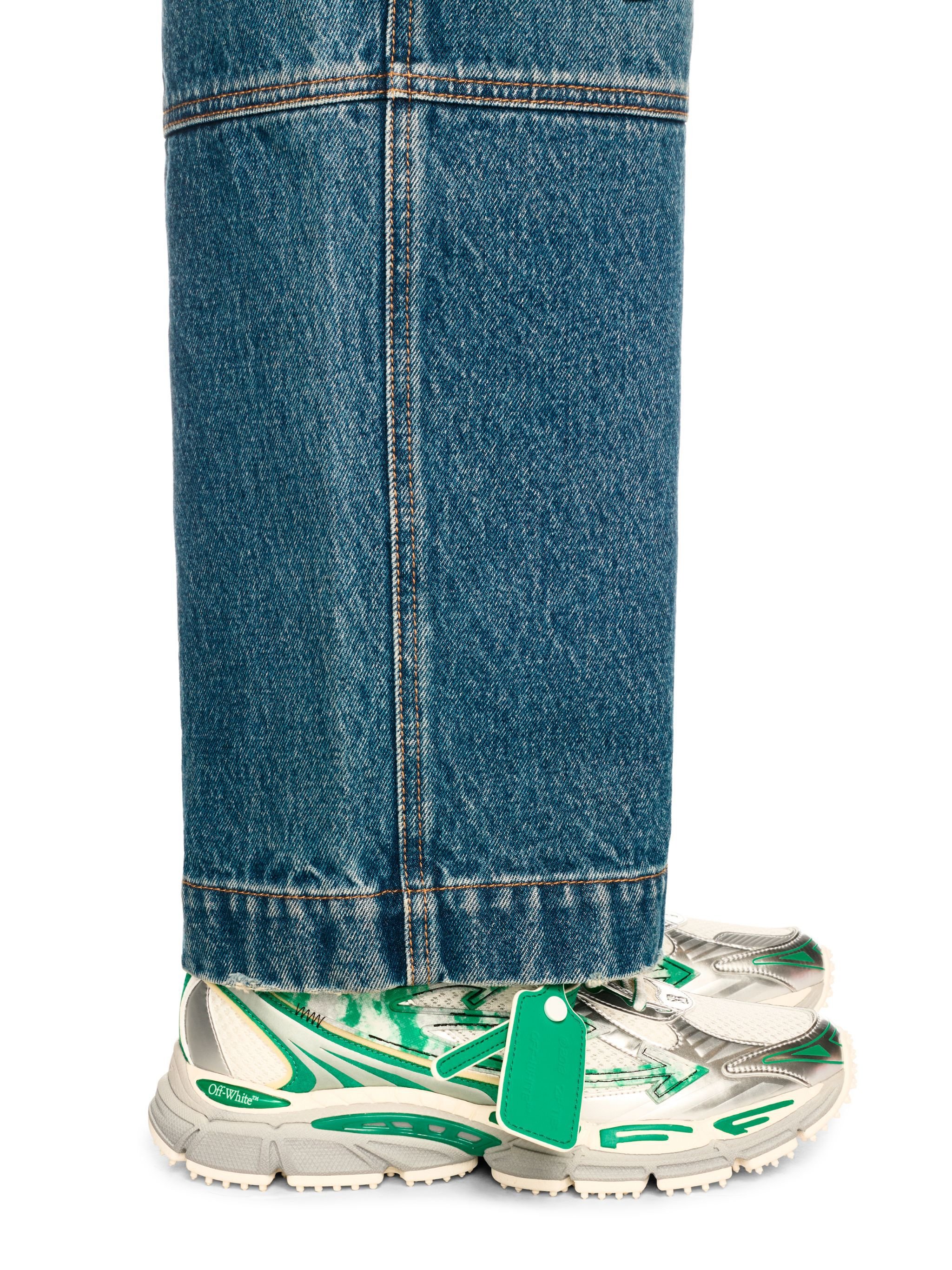 OFF WHITE Silver/Turquoise Be Right Back GREEN OWIA289S25FAB003