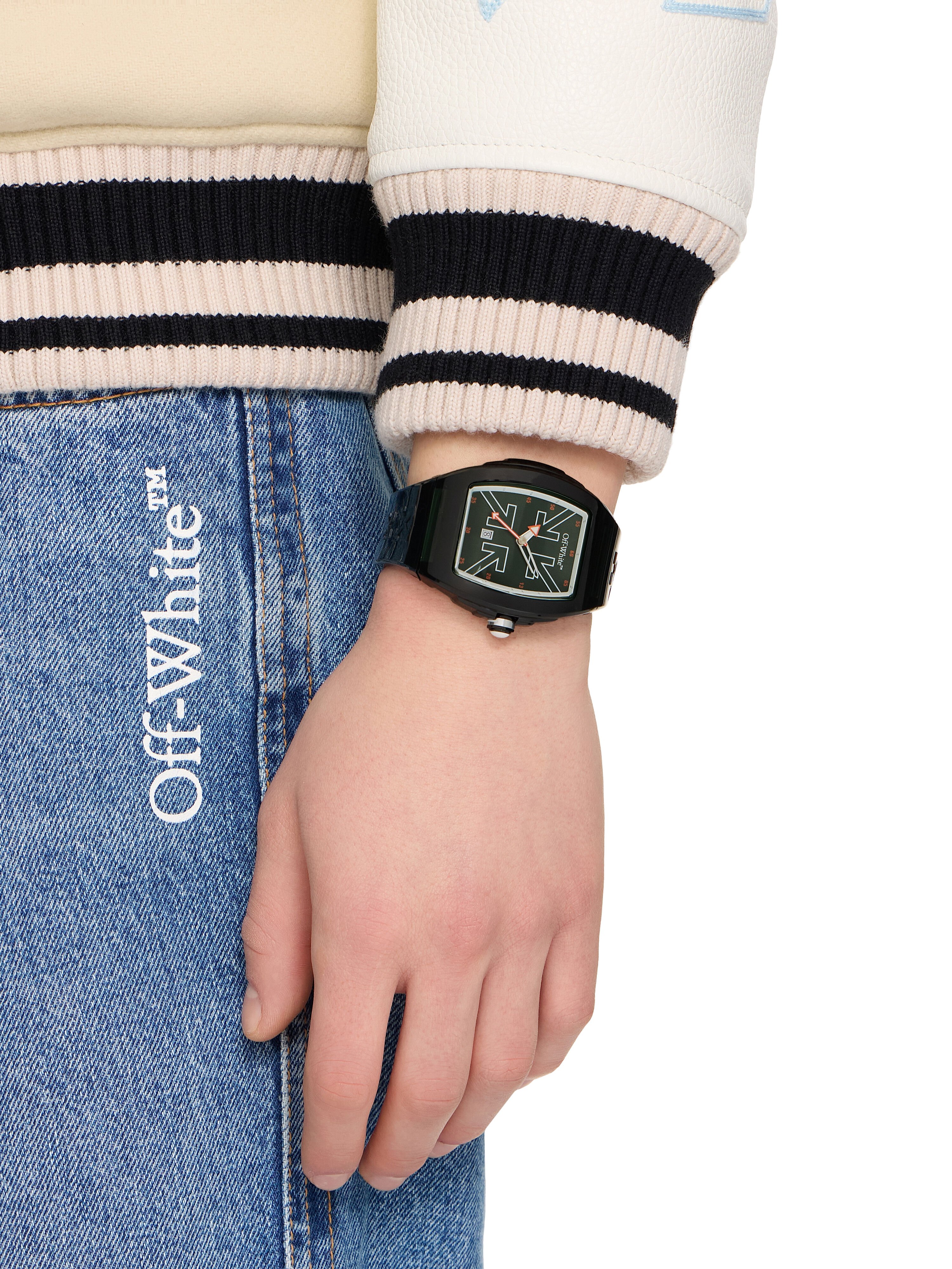 OFF WHITE "Beat" Watch Dark Green OW1G003P