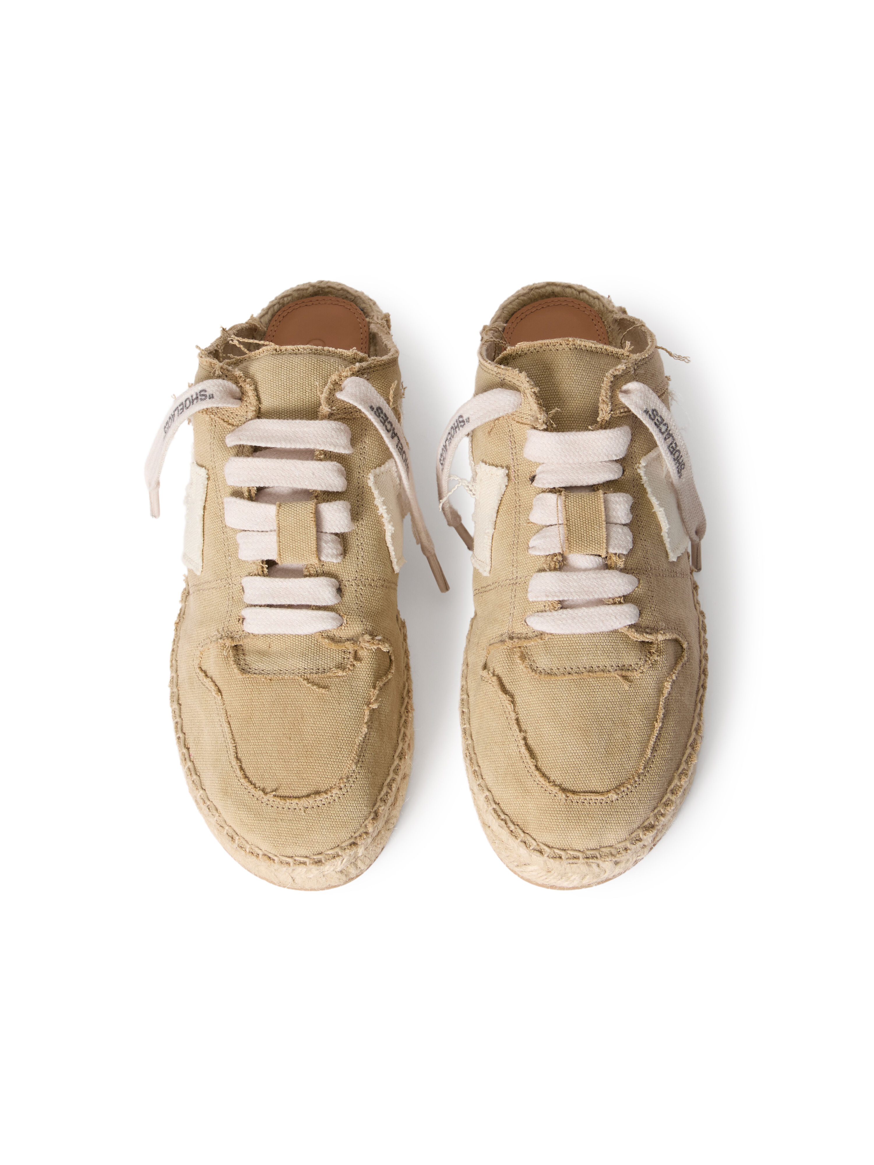 OFF WHITE Arrow Espadrillas BEIGE - WHITE OWIB019S26FAB001