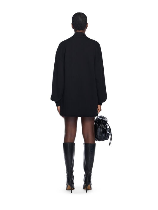 Sporty Polo Sweatdress OFF WHITE Sporty Polo Sweatdress BLACK-RED DAHLIA OWDF002F25FLE001