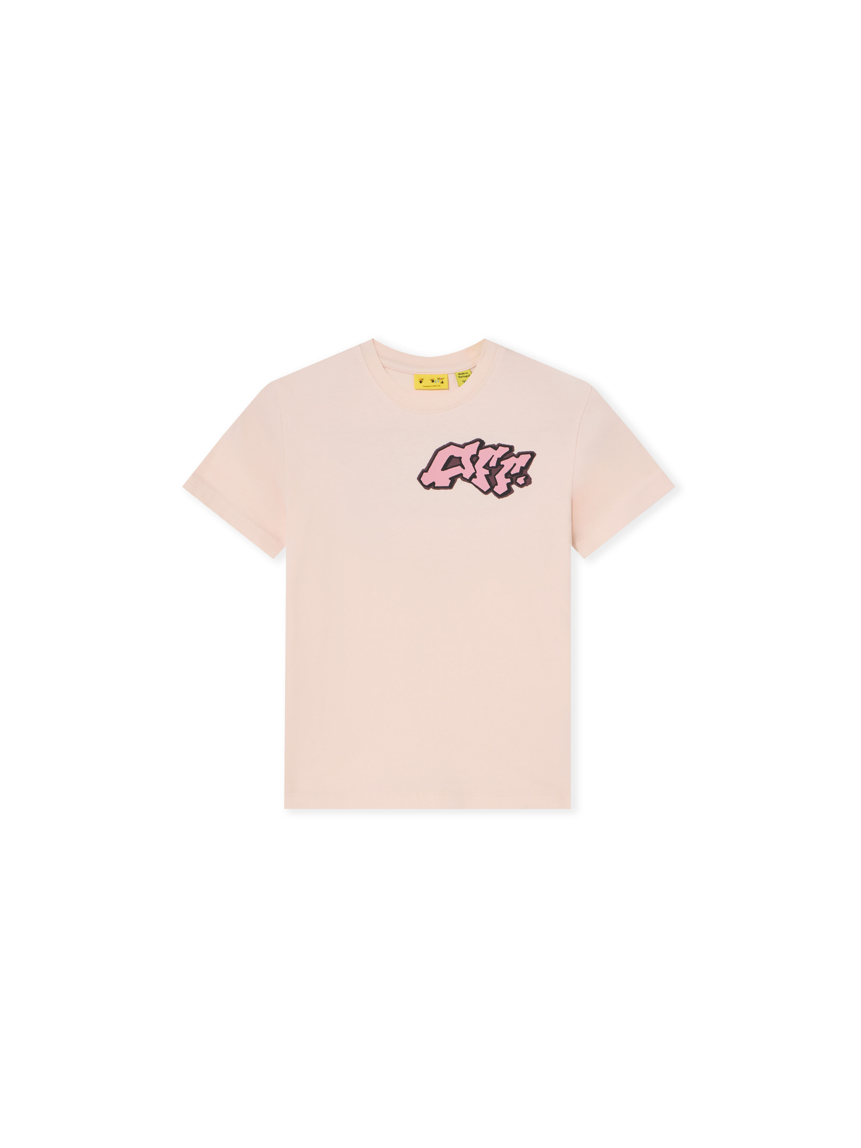 OFF WHITE Graffiti Short Sleeve T-Shirt CRYSTAL PINK 44GAA001F26J004