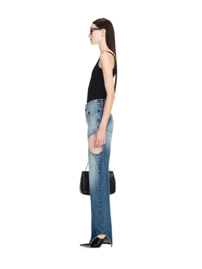 OFF WHITE Vintage Blaue Meteor Jeans BLAU OWYA06AC99DEN001