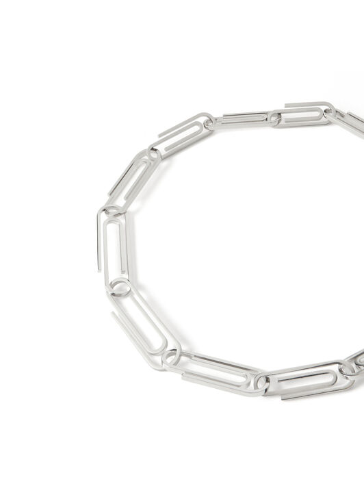 OFF WHITE Paperclip Chain Necklace SILVER - SILVER OMOB16AS26MET001
