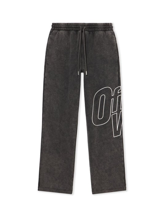 Outline Arrow Sweatpants OFF WHITE Outline Arrow Sweatpants VINTAGE BLACK - WHITE OMCH05AF25FLE001