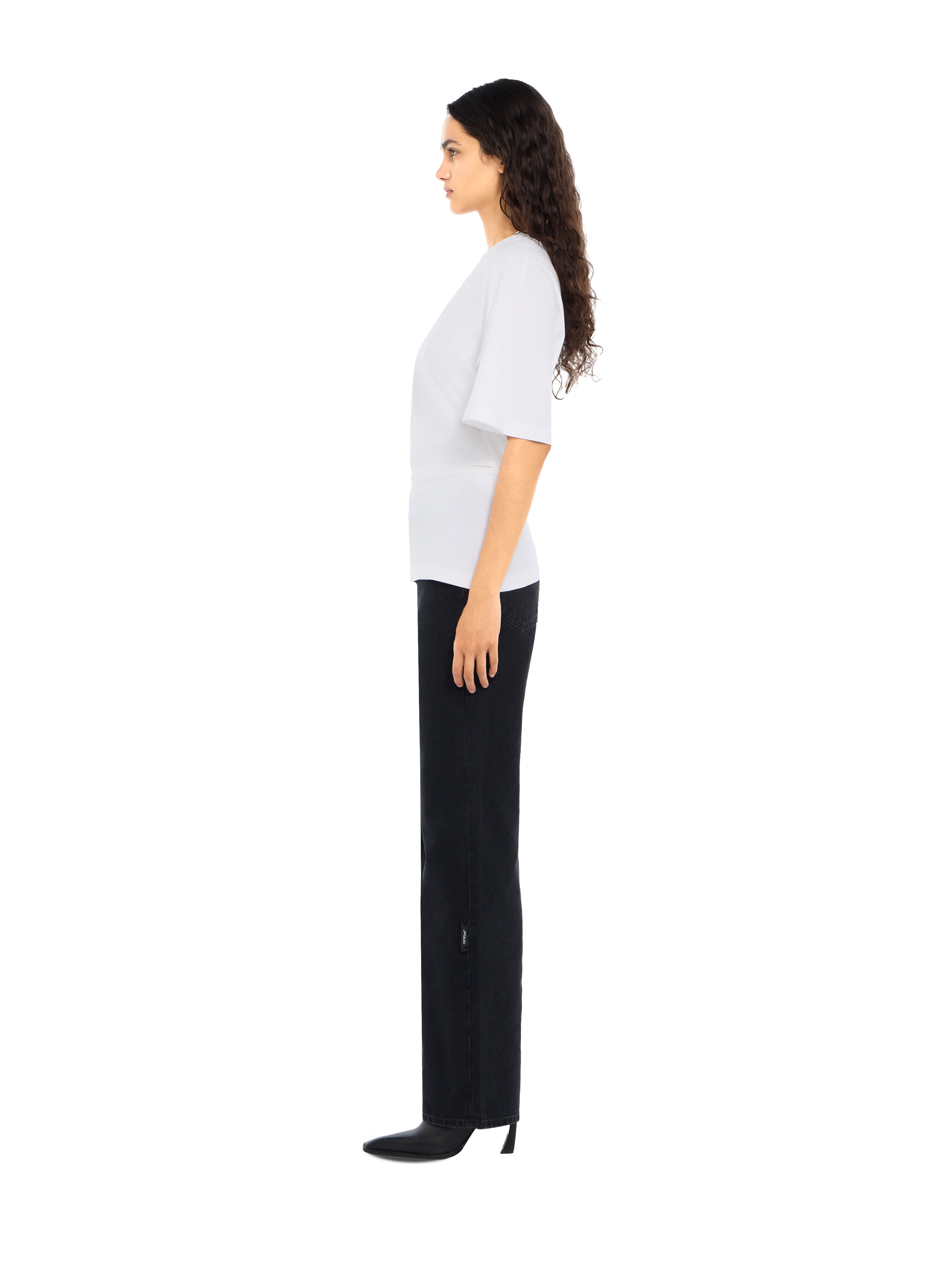 Susy Denim Pants OFF WHITE Susy Denim Pants Stone Raw Black Black 2FM00582B