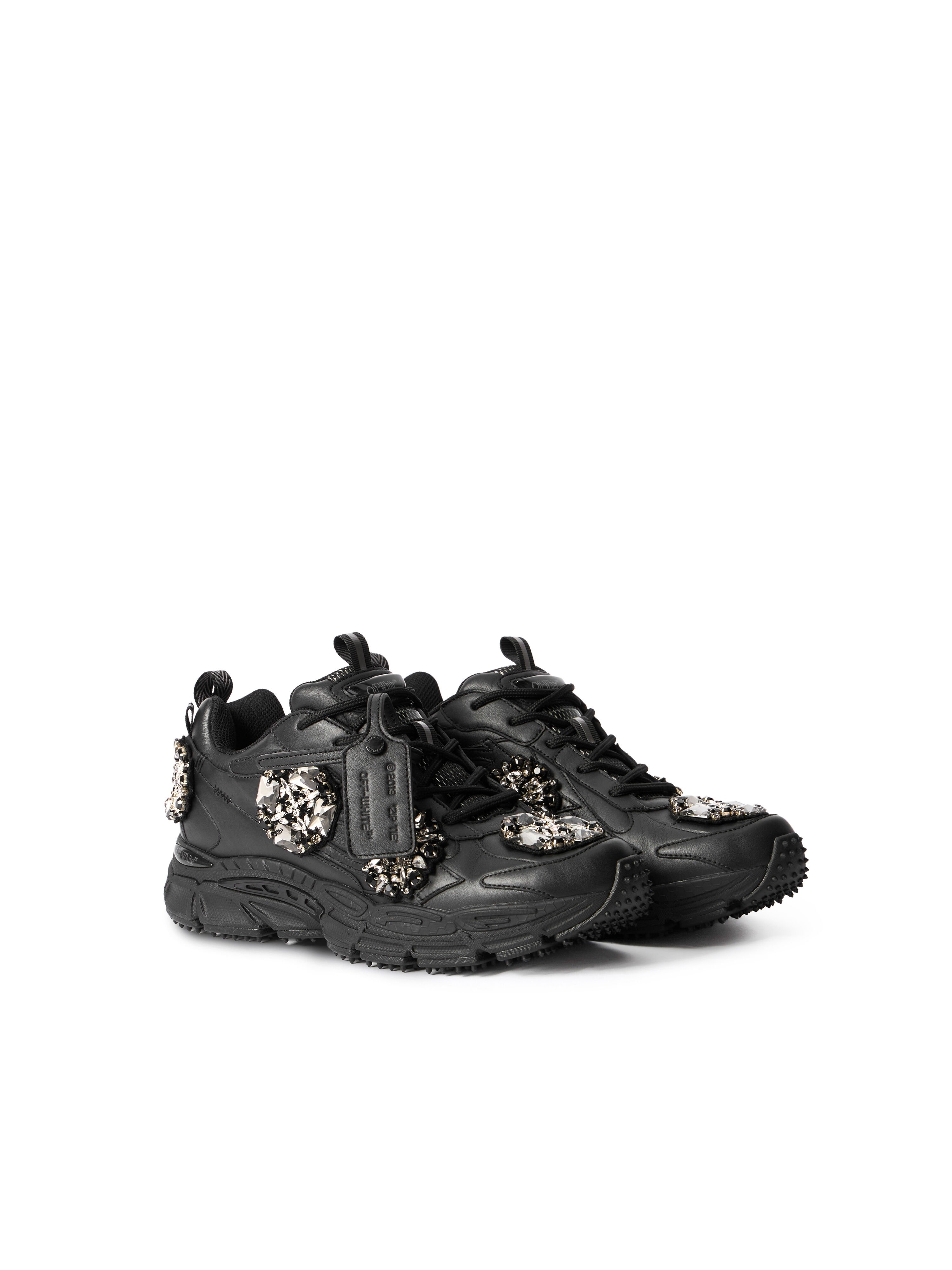 Be Right Back Bejeweled Sneakers OFF WHITE Be Right Back Bejeweled Sneakers BLACK - SILVER OMIA295Z26LEA003