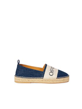 OFF WHITE Blaue Denim Bookish Espadrilles BLAU OWIB014S25DEN001
