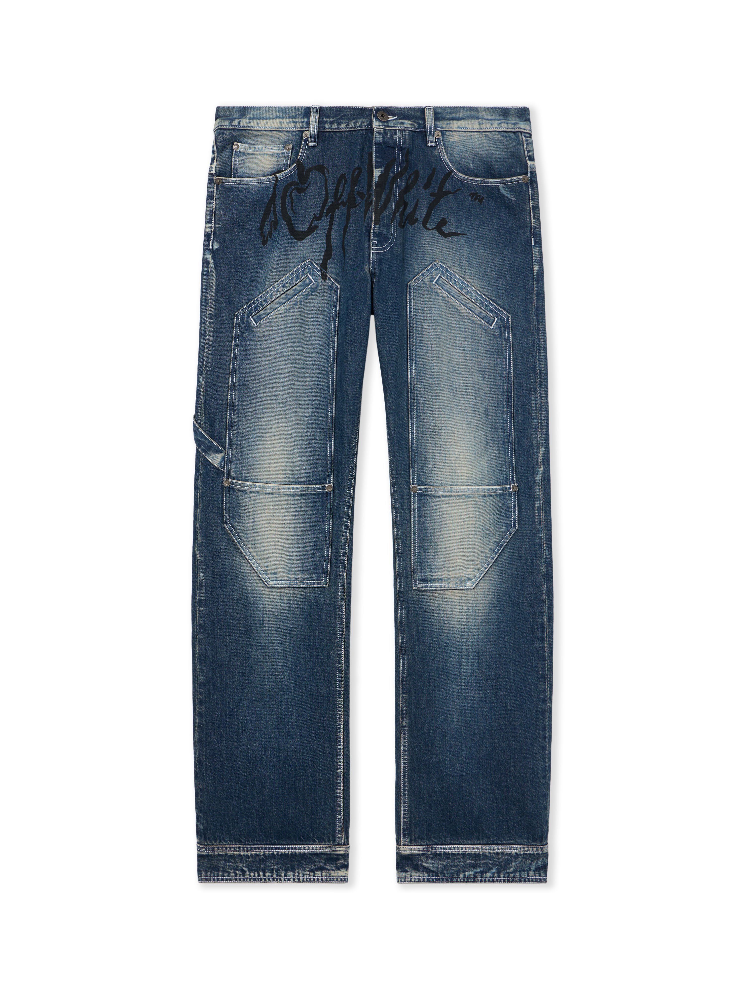 Cherry Diagonal Twist Stack Jeans OFF WHITE Cherry Diagonal Twist Stack Jeans HIGHLIGHTED MEDIUM 44XYA195S26D002