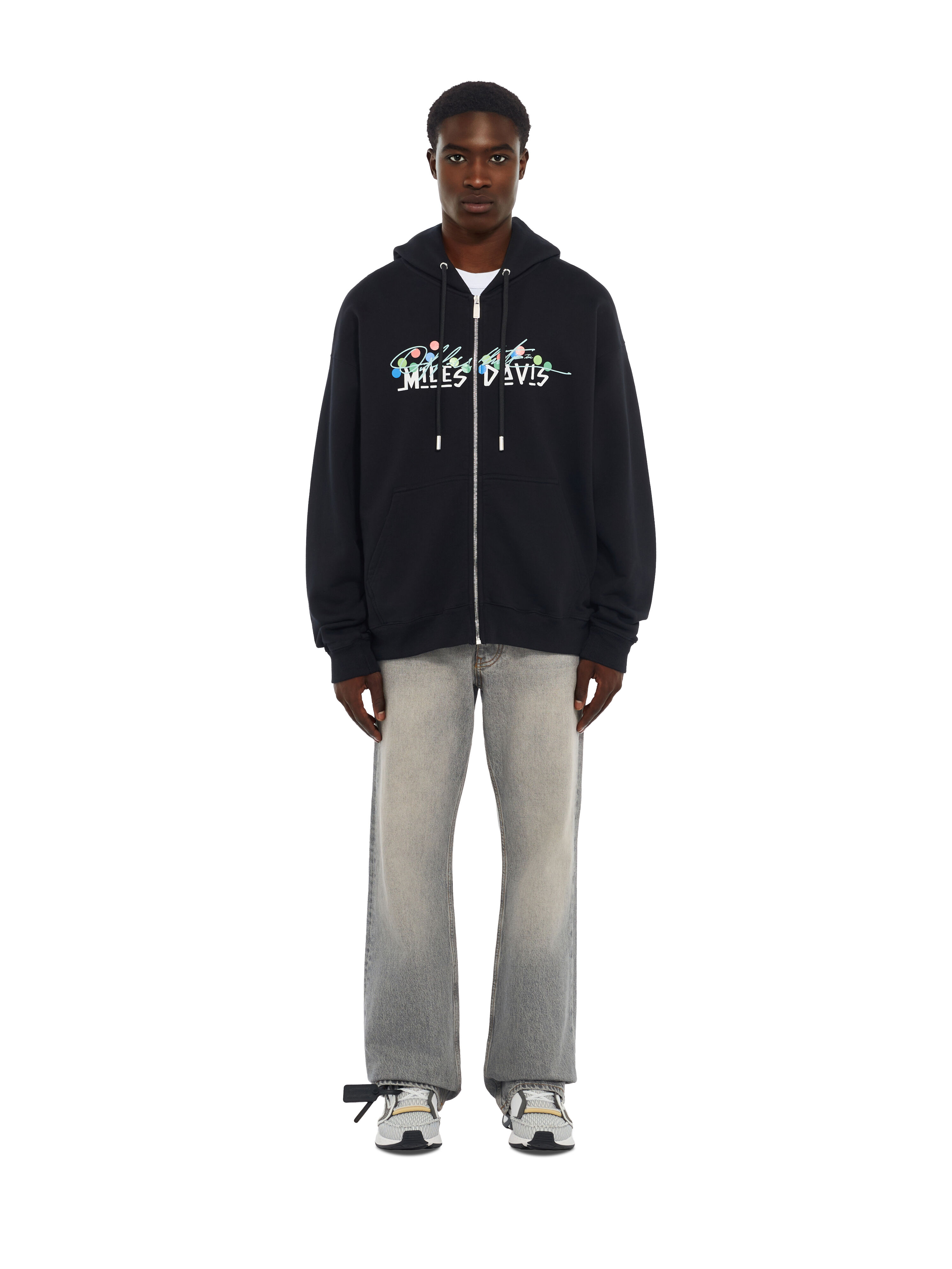Miles Davis Certified Gold Skate Zip Hoodie OFF WHITE Miles Davis Certified Gold Skate Zip Hoodie BLACK 44MBE015W26F003