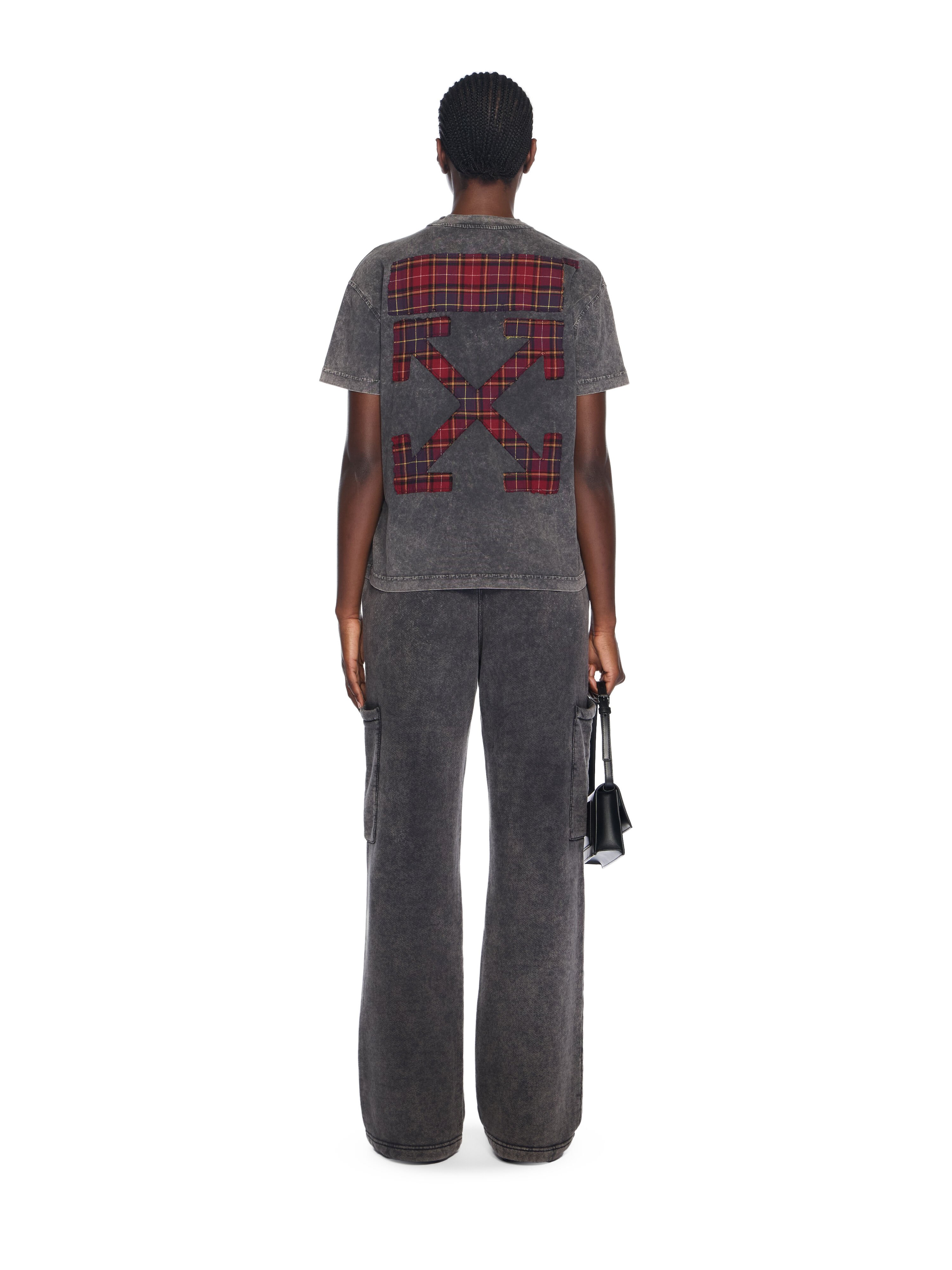 Check Flan Arrow Logo Tee OFF WHITE Check Flan Arrow Logo Tee MARBLE BLACK-WHITE OWAA089F25JER003