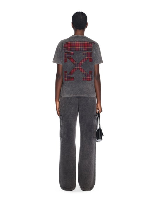 Check Flan Arrow Logo Tee OFF WHITE Check Flan Arrow Logo Tee MARBLE BLACK-WHITE OWAA089F25JER003