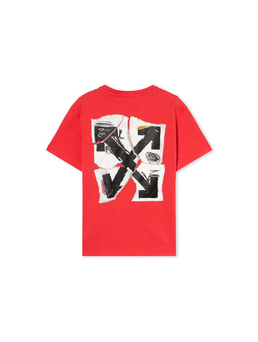 Arrow Collage T-Shirt OFF WHITE Arrow Collage T-Shirt RED - WHITE OBAA002F25JER004