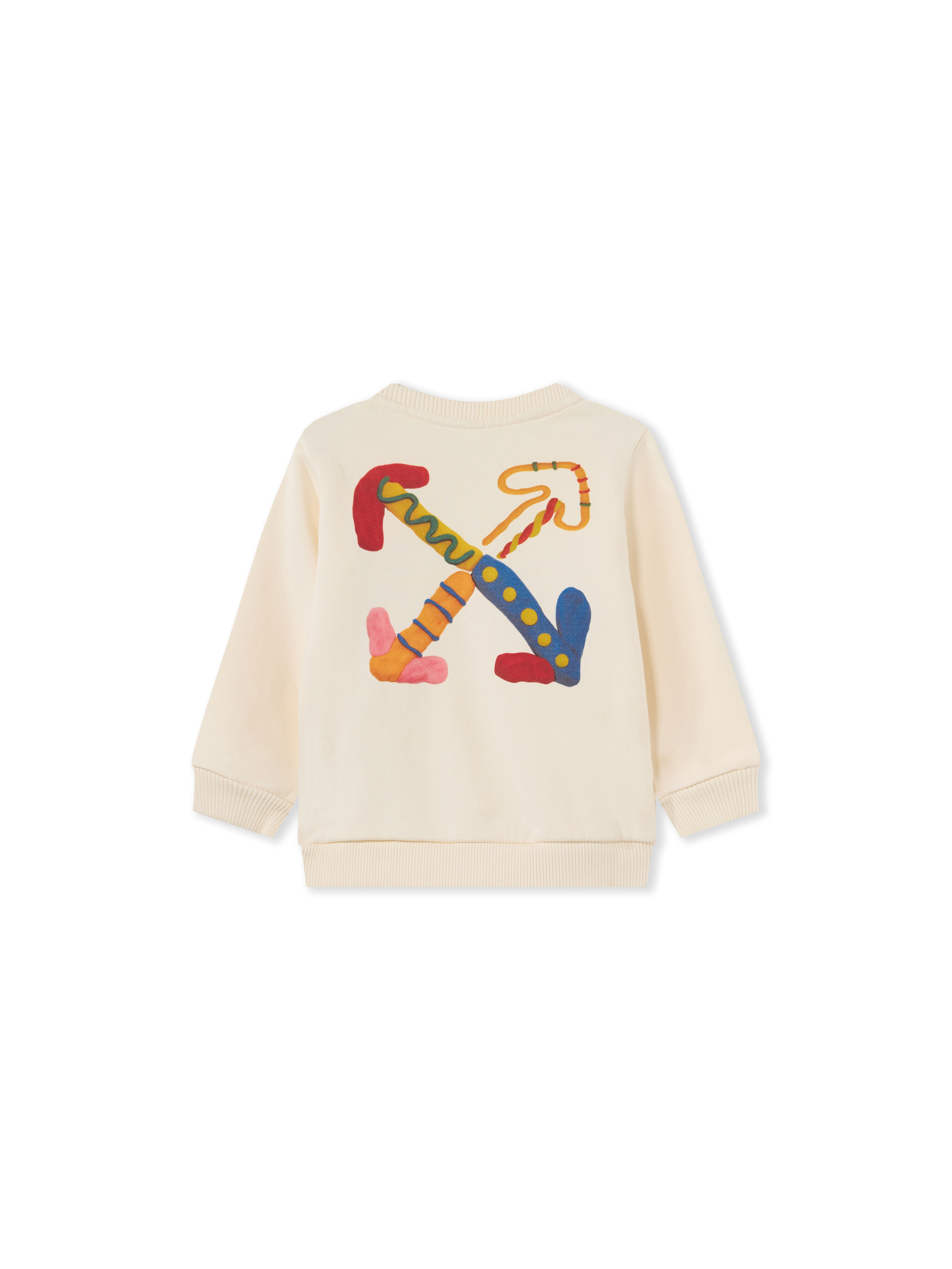 Logo Pongo Crewneck Sweatshirt OFF WHITE Logo Pongo Crewneck Sweatshirt EGRET 44GXC001F26F001
