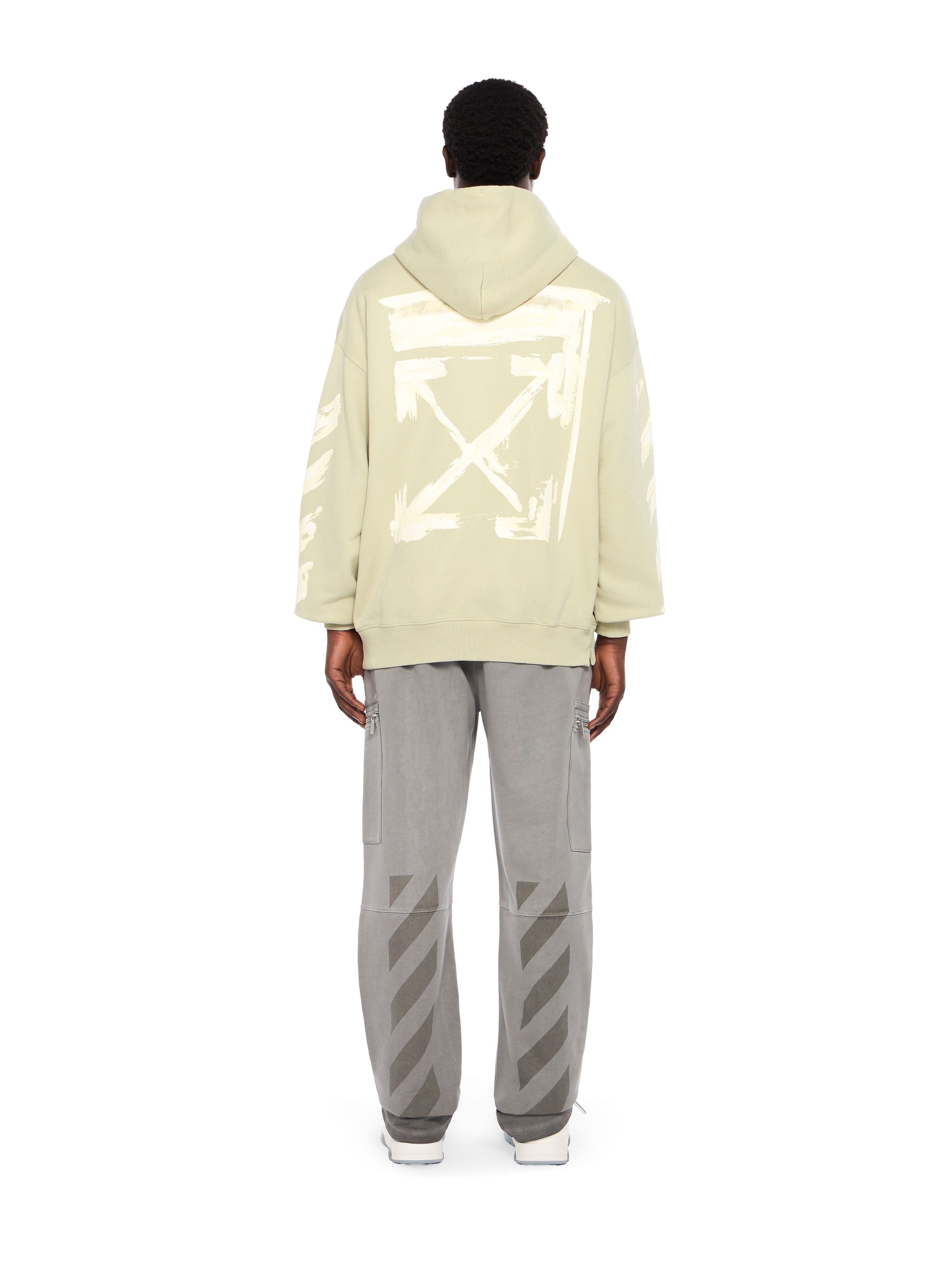 OFF WHITE Ink Arrow Skate Hoodie ALFAALFA - DOUBLE CREAM OMBB085F25FLE00G