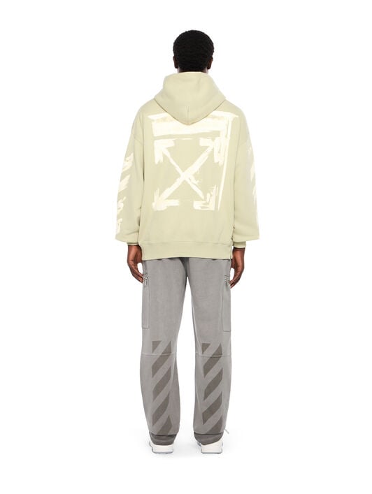 Ink Arrow Skate Hoodie OFF WHITE Ink Arrow Skate Hoodie ALFAALFA - DOUBLE CREAM OMBB085F25FLE00G