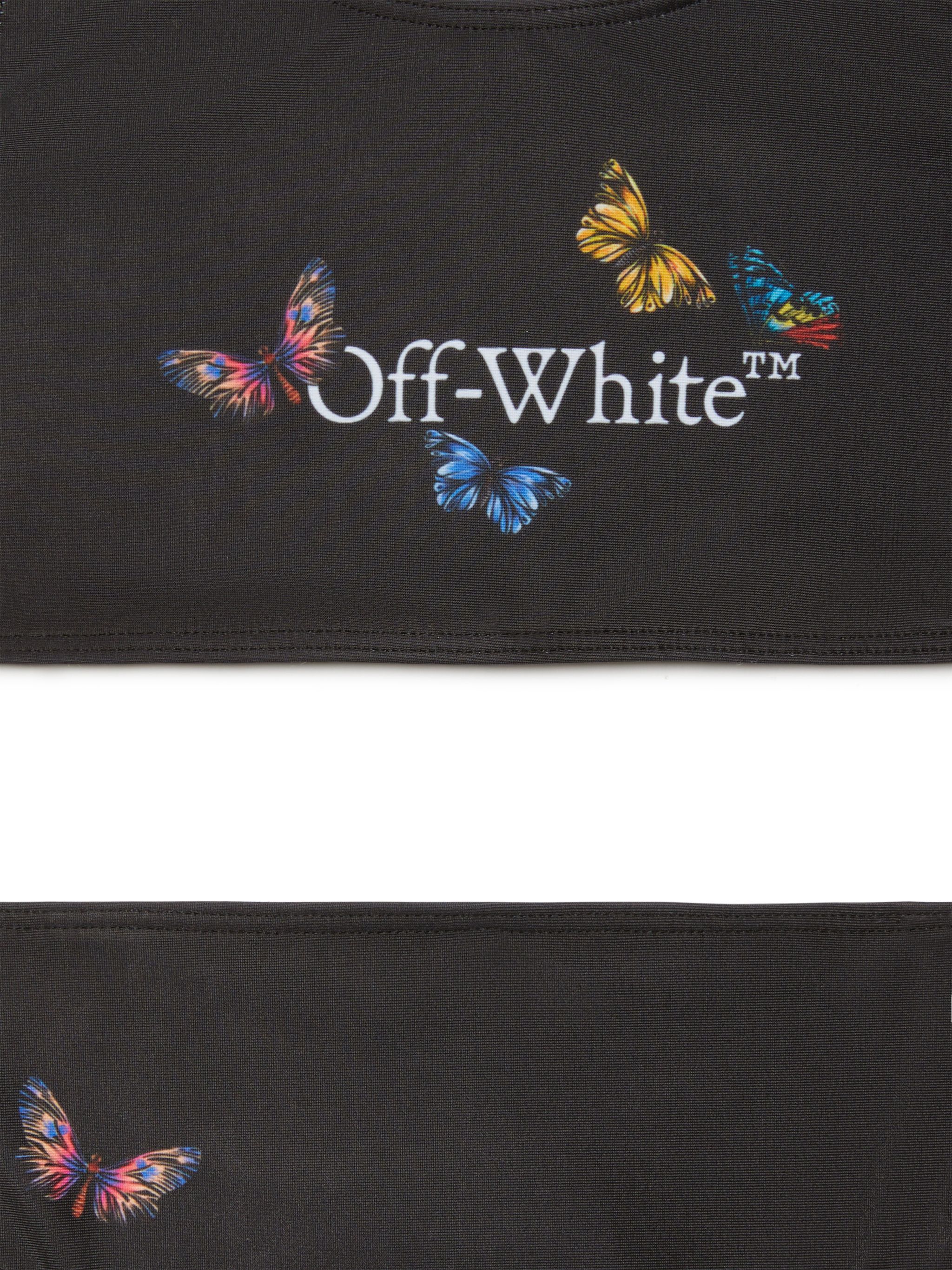 OFF WHITE Butterfly Bookish Bikini BLACK OGFA014S25JER001