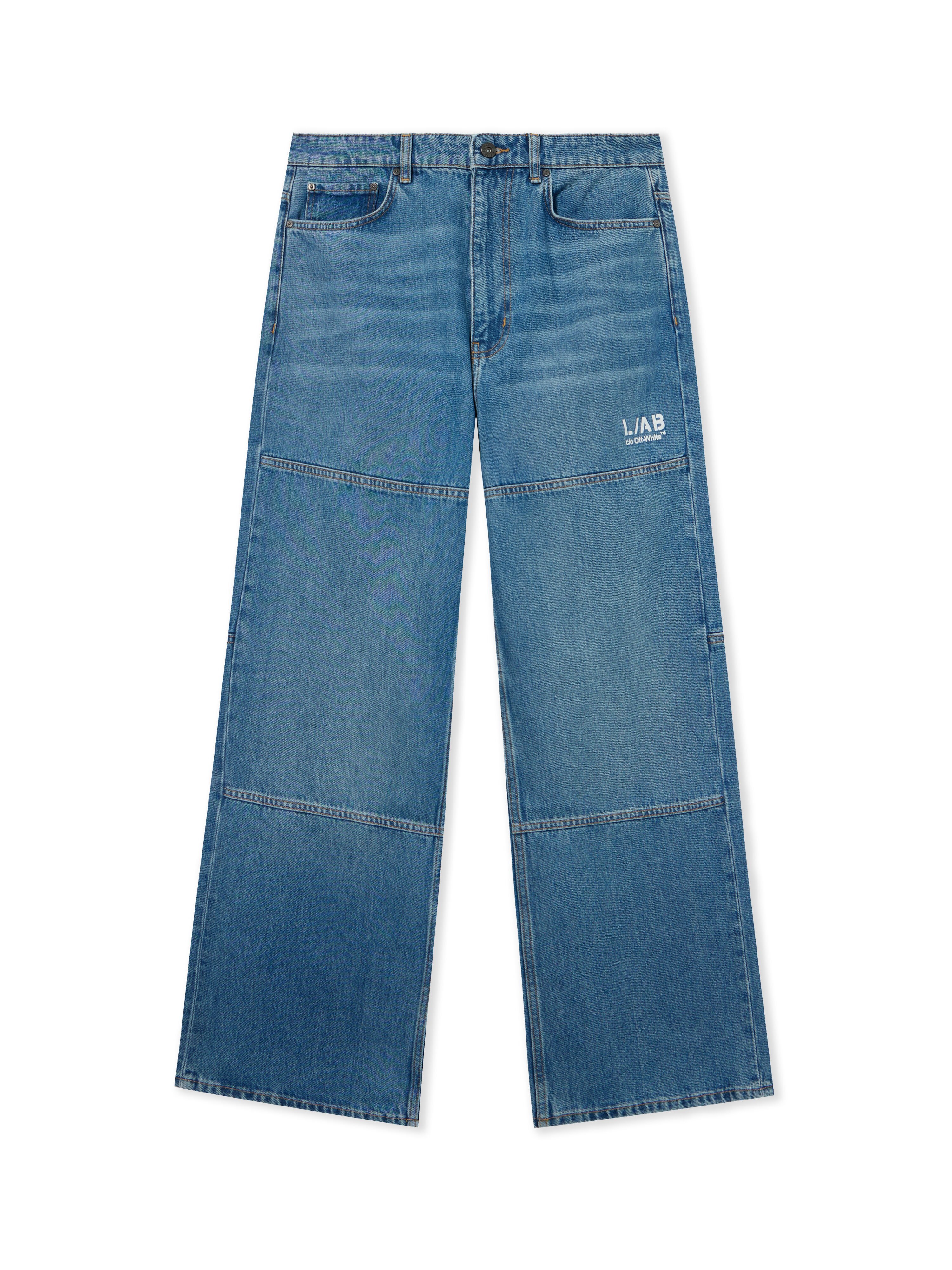LAB L/AB Diagonal Carpenter Jeans STEEL INDIGO 44LABF26D114