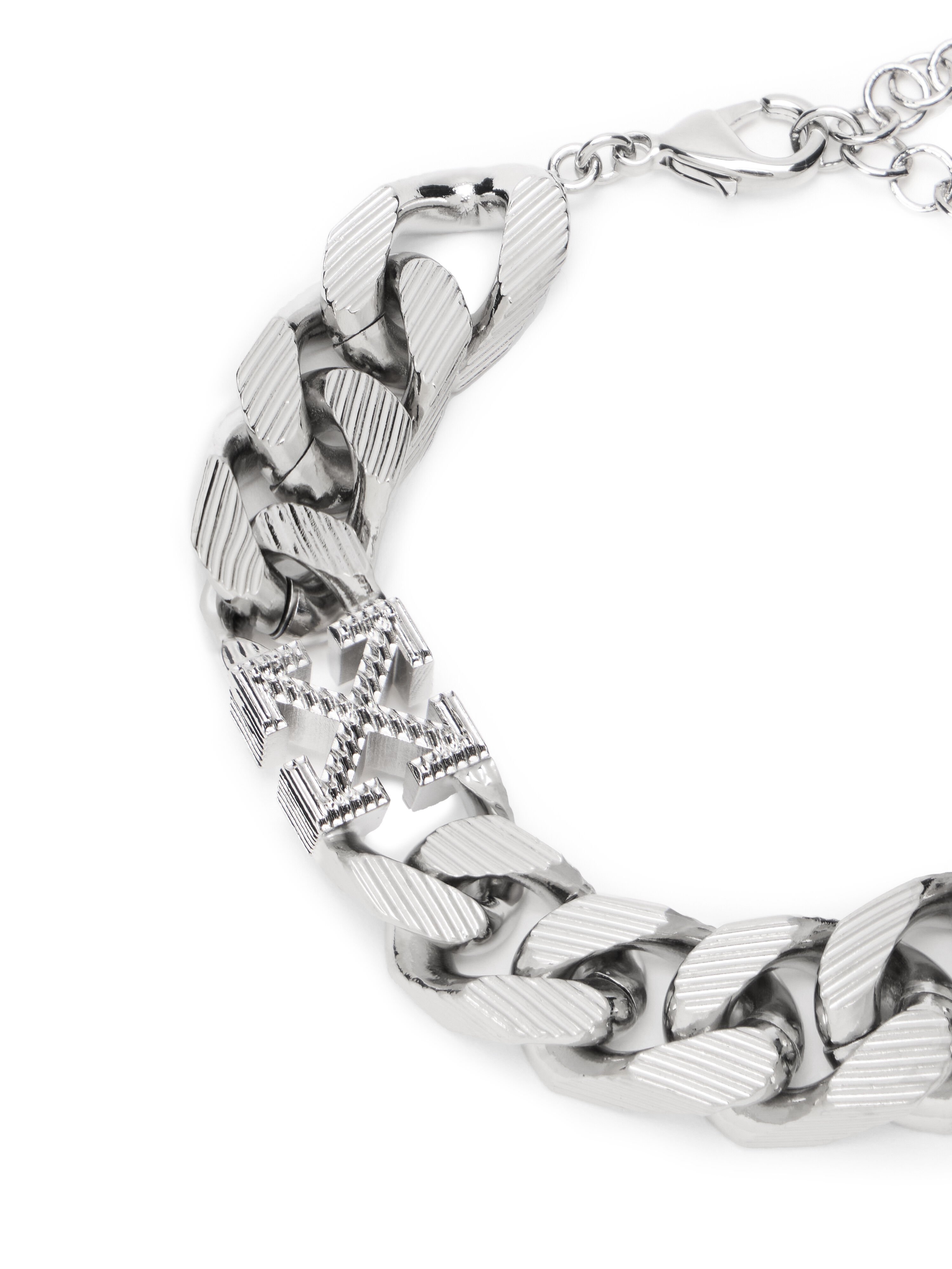Arrow Chain Textured Bracelet OFF WHITE Arrow Chain Textured Bracelet SILVER - SILVER OMOA10TF25MET001