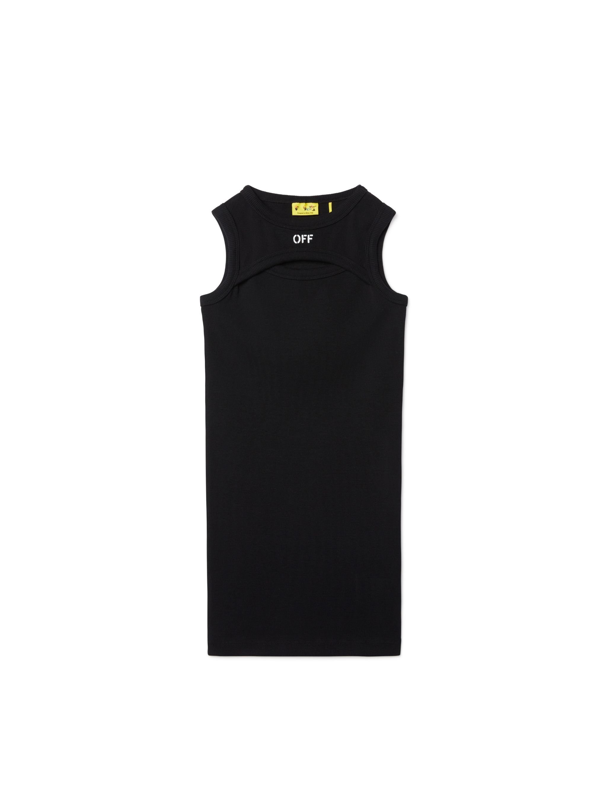 OFF WHITE Abito A Coste Con Logo Off NERO OGDB065S25JER001