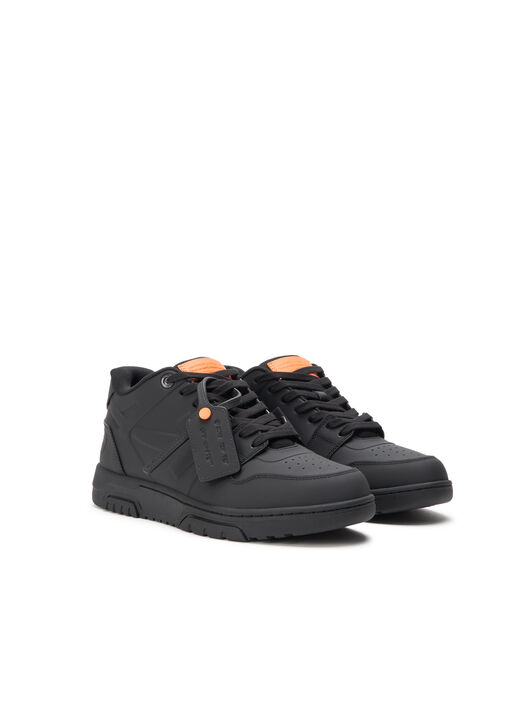 OFF WHITE Out Of Office Molded Sneakers BLACK - ORANGE OMIA189S26MAT001