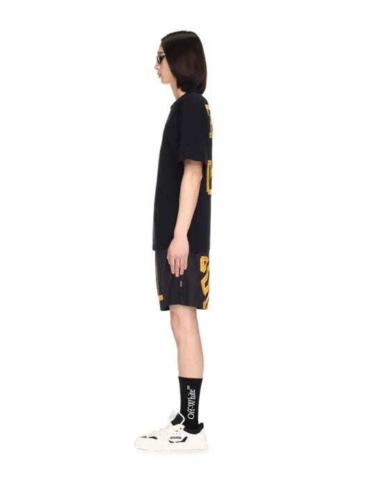 Schwarzes T-Shirt Mit Pfeil-Motiv OFF WHITE Schwarzes T-Shirt Mit Pfeil-Motiv BLACK OMAA120S25JER00D