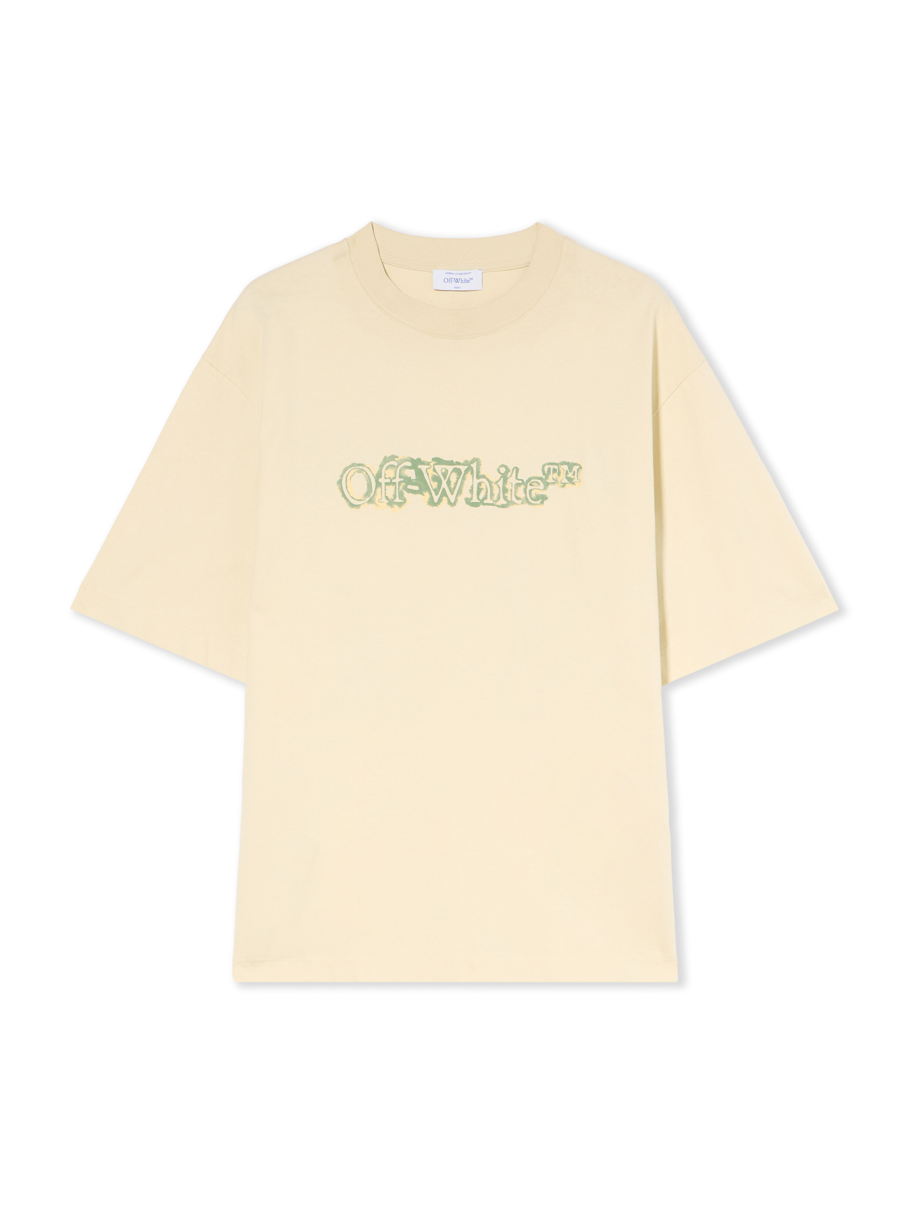 OFF WHITE Cloudy Arrow Skate Logo Tee FROZEN DEW - ALFAALFA OMAA120F25JER00G