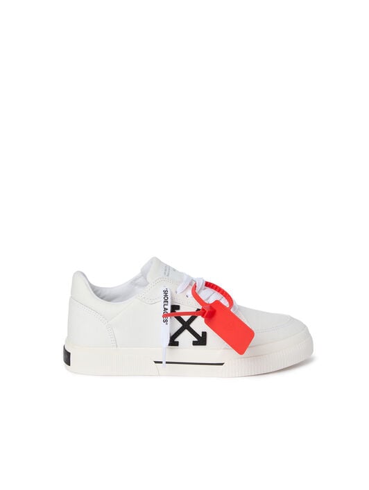 OFF WHITE Vulcanized Low Sneakers WHITE/BLACK OMIA293C99FAB003