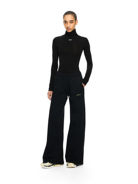 OFF WHITE Off Stamp Second Skin Long-Sleeved Turtleneck Black-White 2AD122C99JER004