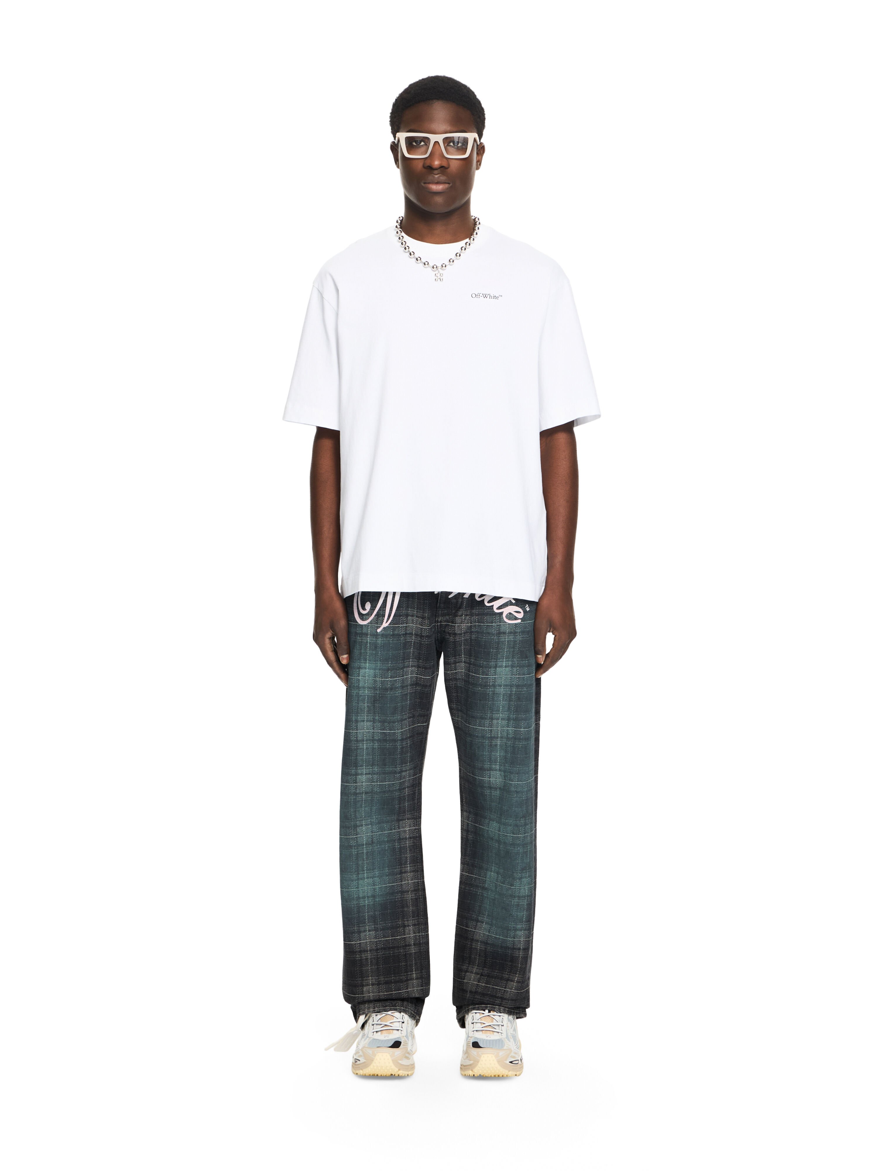 OFF WHITE Half Arrow Skate T-shirt WHITE 44MAA120S26J008