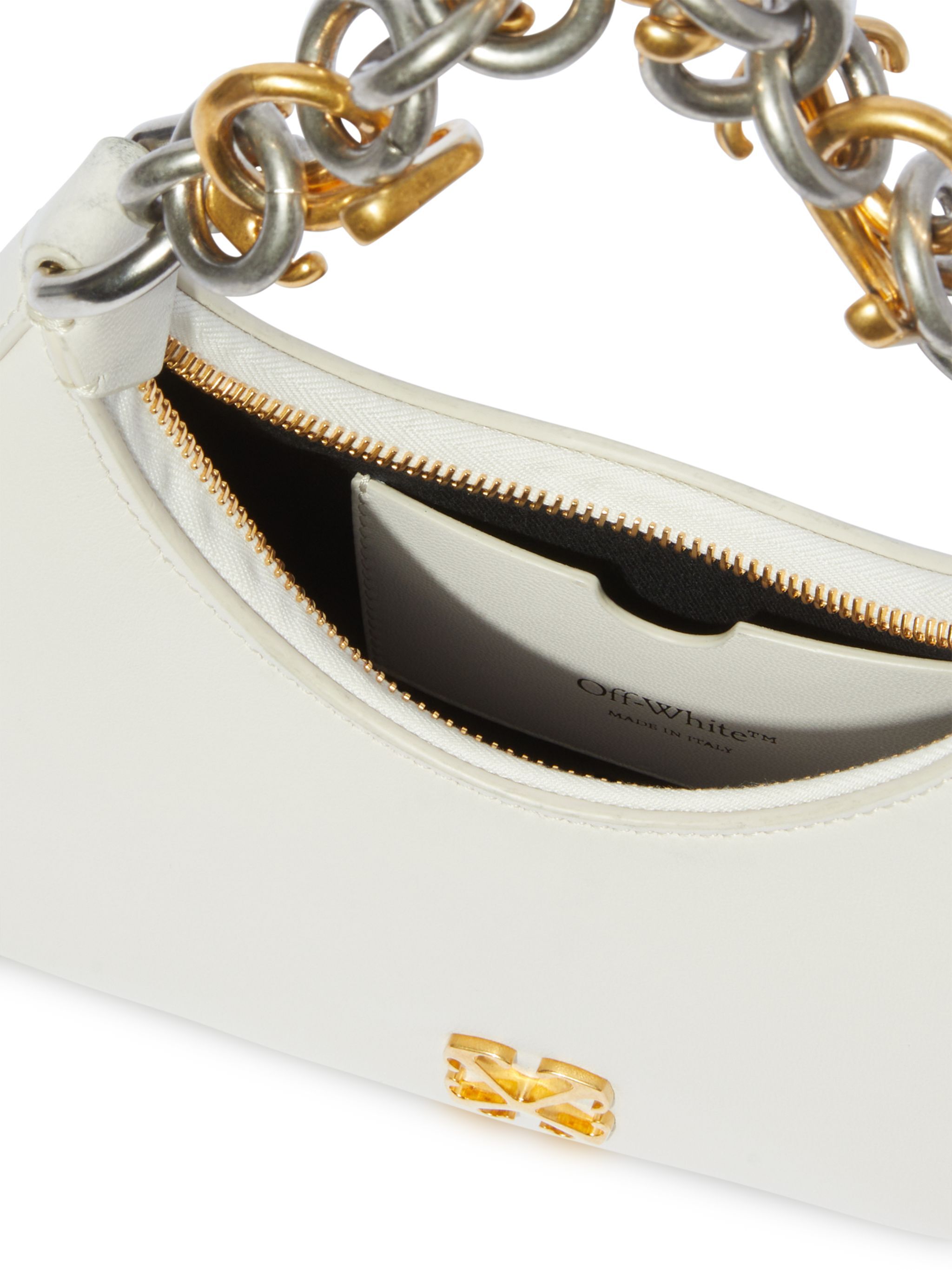 OFF WHITE White Hemisphere Shoulder Bag WHITE OWNN184C99LEA001