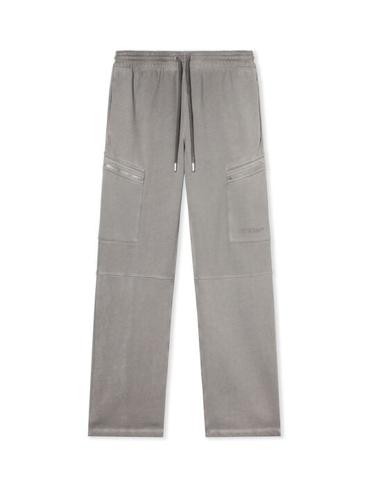 Laundry Diagonal Cargo Sweatpants OFF WHITE Laundry Diagonal Cargo Sweatpants DEGRADÉ BLACK - DEGRADÉ BLACK OMCH059F25FLE003