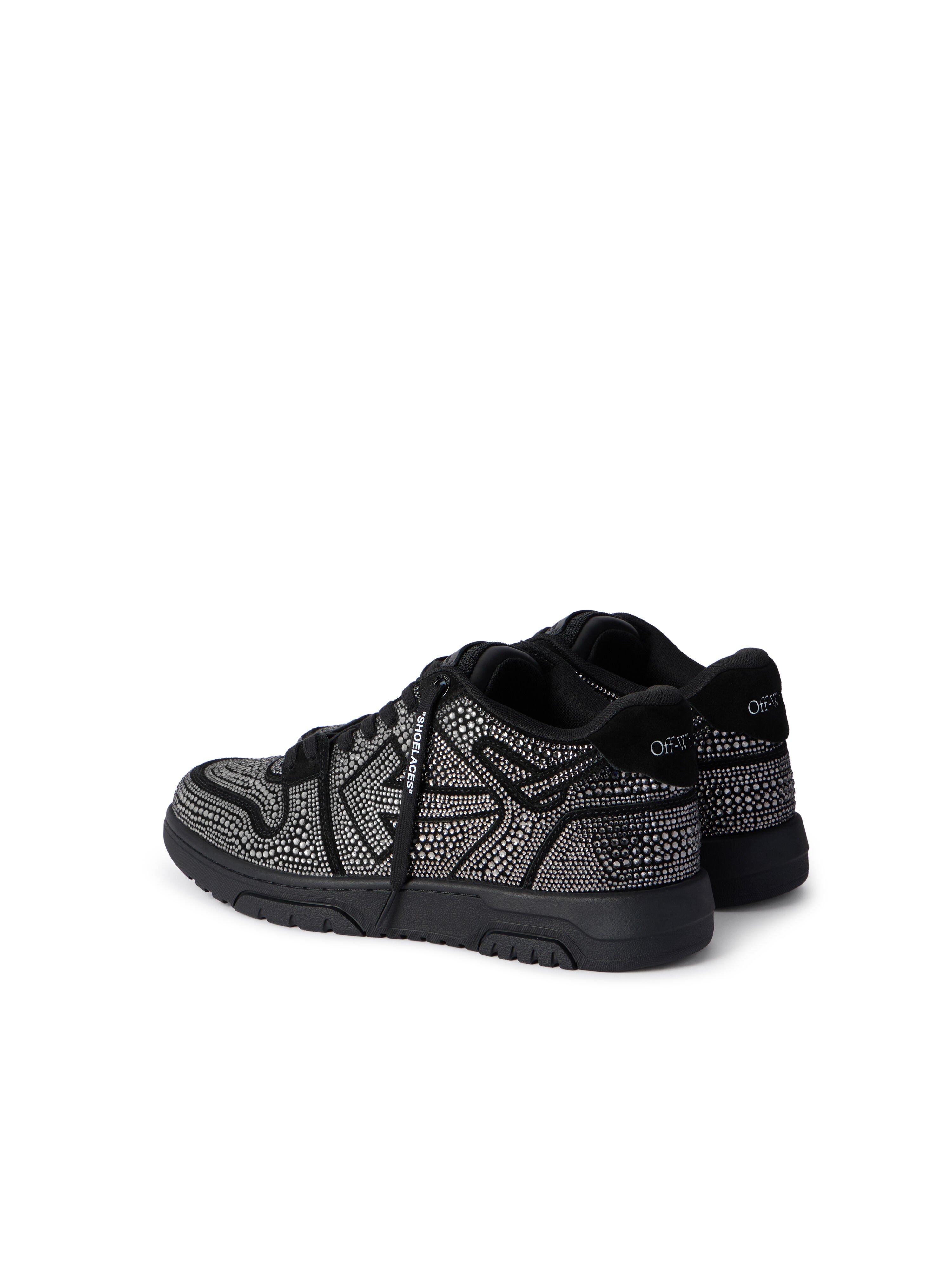 OFF WHITE Out Of Office Strass Sneakers BLACK - BLACK OMIA189C99LEA018