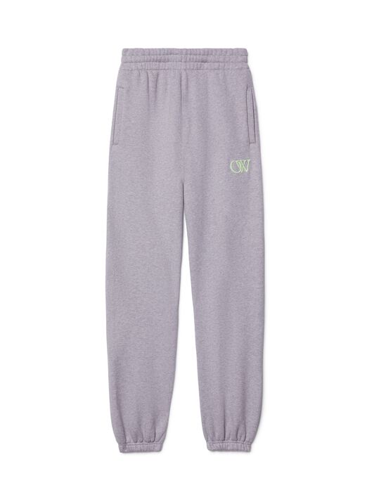 OFF WHITE Joggers Grigi Con Logo Ow Ricamato GRIGIO OWCH006S25FLE001