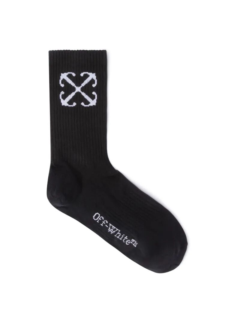 OFF WHITE Calzini Neri Medi Con Motivo Arrow NERO OMRA080C99KNI001