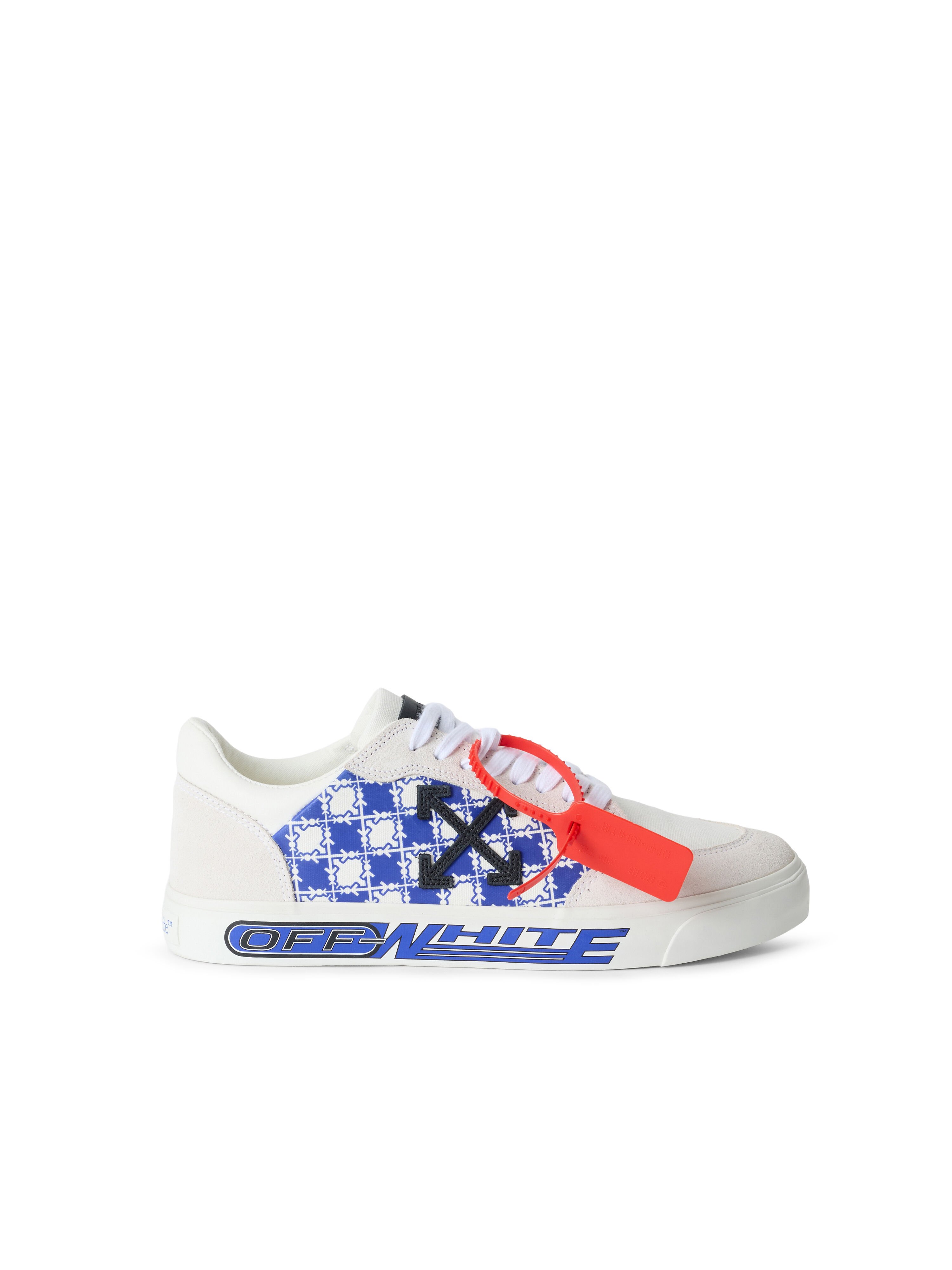 OFF WHITE Vulcanized Low Sneakers WHITE/NEO BLUE OF06006101
