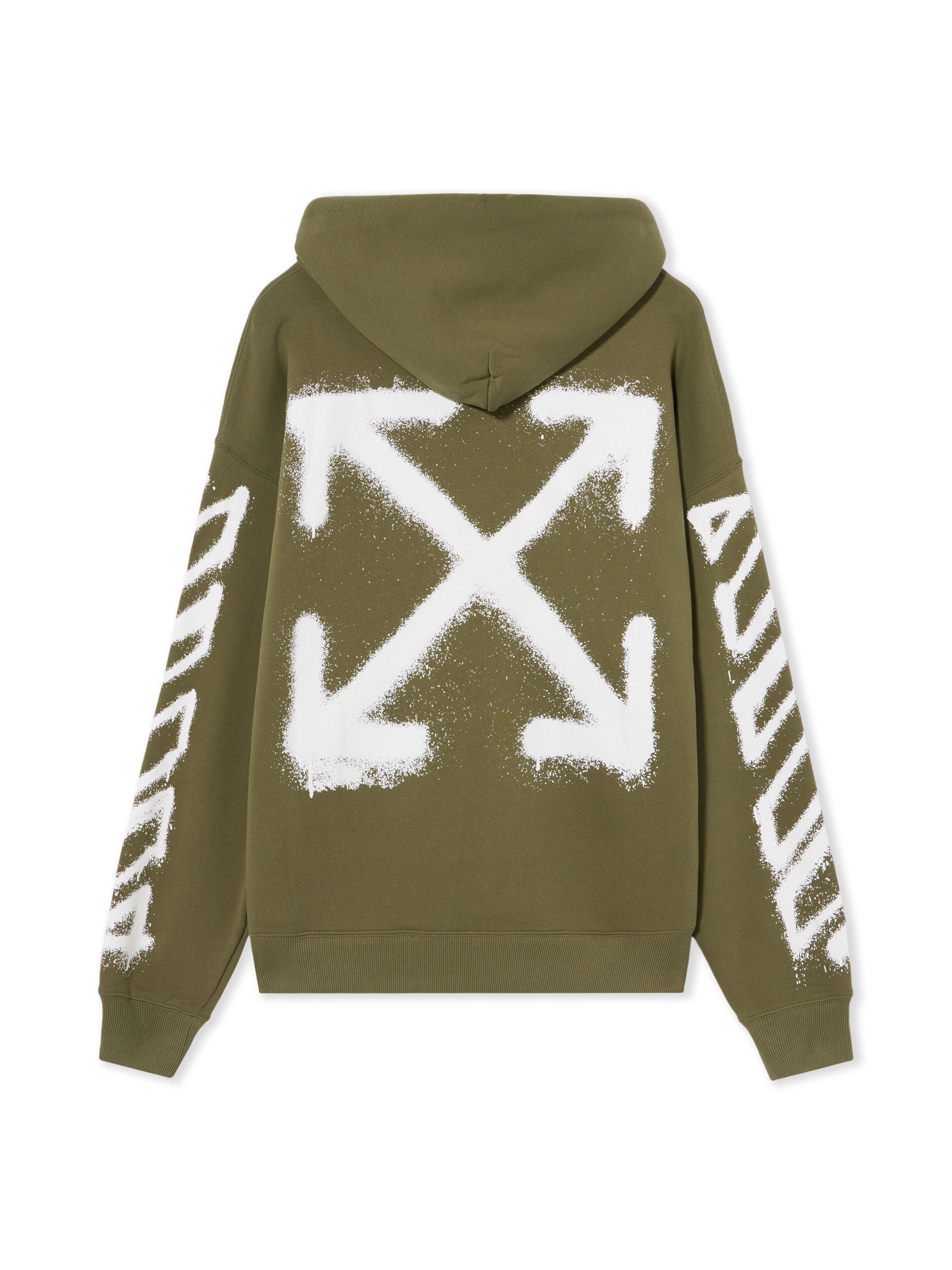 Spray Can Arrow Skate Hoodie OFF WHITE Spray Can Arrow Skate Hoodie WINTER MOSS 44MBB085F5001