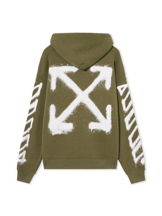 Spray Can Arrow Skate Hoodie OFF WHITE Spray Can Arrow Skate Hoodie WINTER MOSS 44MBB085F5001