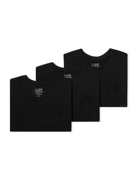 LAB L/AB Arrows Logo Undershirts - 3 Pack BLACK LAB9200018