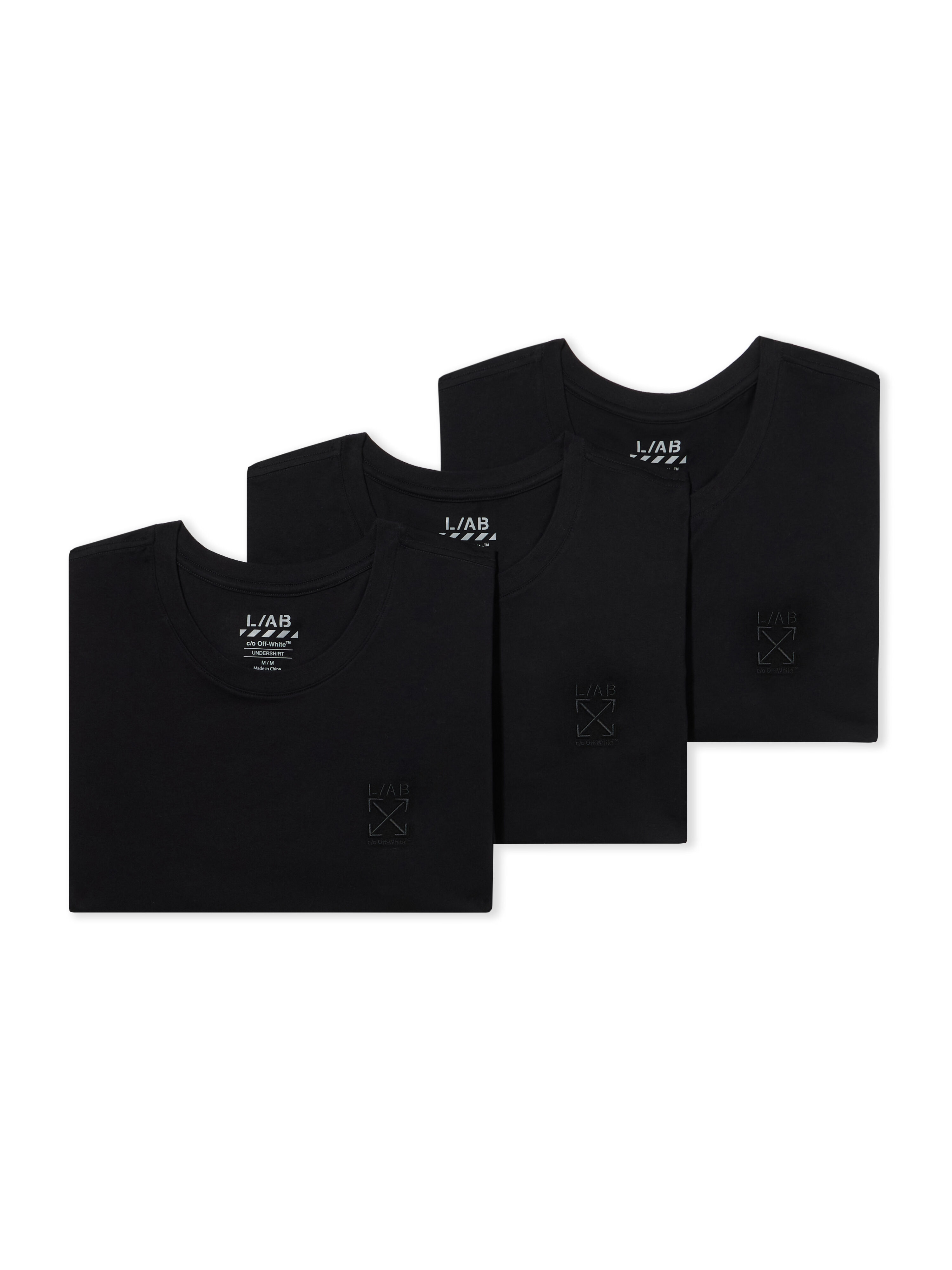 LAB L/AB Arrows Logo Undershirts - 3 Pack BLACK LAB9200018