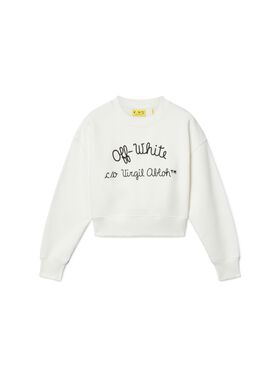 OFF WHITE Ringer Sweatshirt WHITE OGBA013S25FLE001