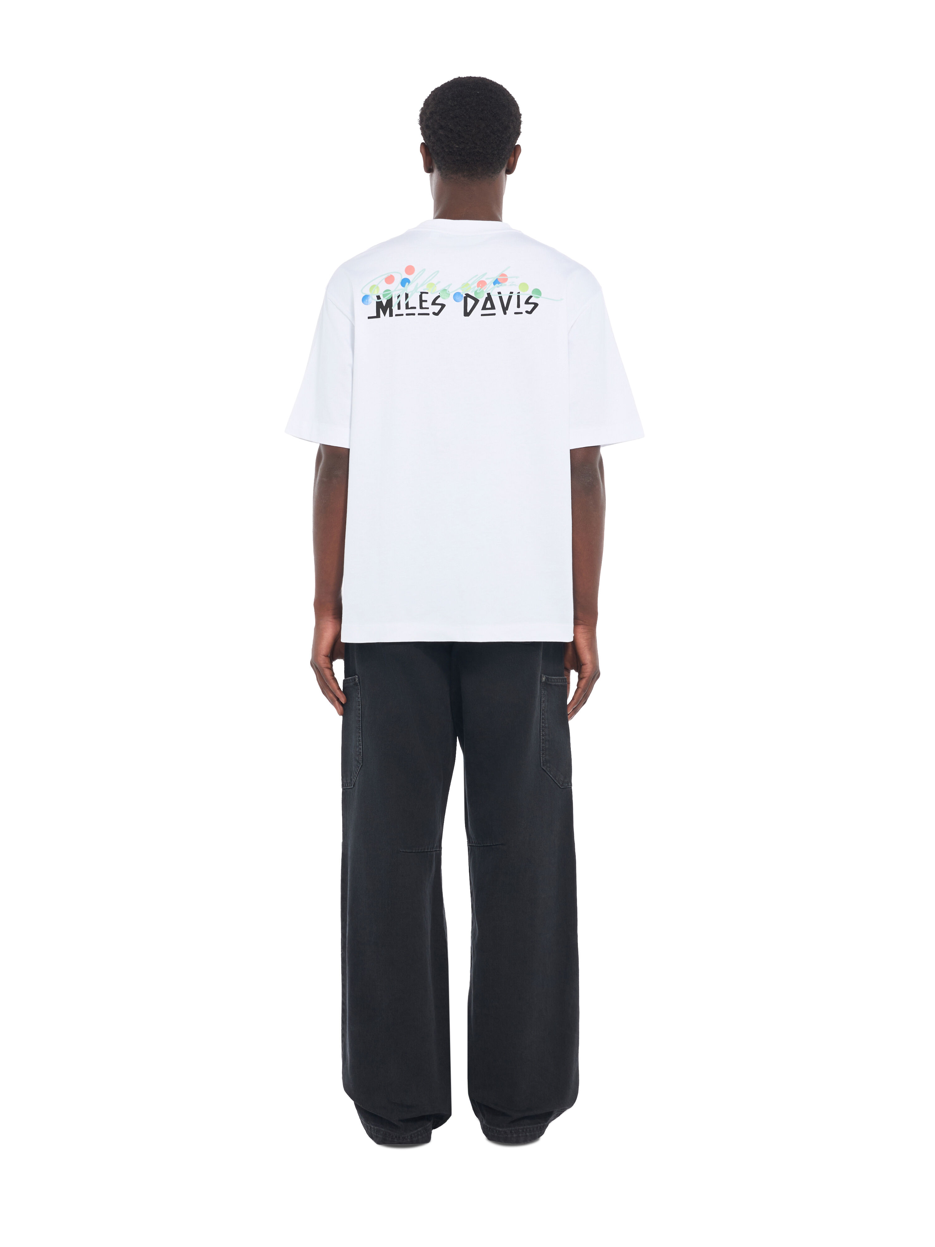 Miles Davis Certified Gold Skate T-Shirt OFF WHITE Miles Davis Certified Gold Skate T-Shirt WHITE 44MAA120W26J003