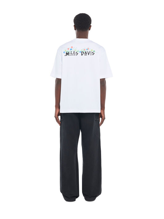 Miles Davis Certified Gold Skate T-Shirt OFF WHITE Miles Davis Certified Gold Skate T-Shirt WHITE 44MAA120W26J003