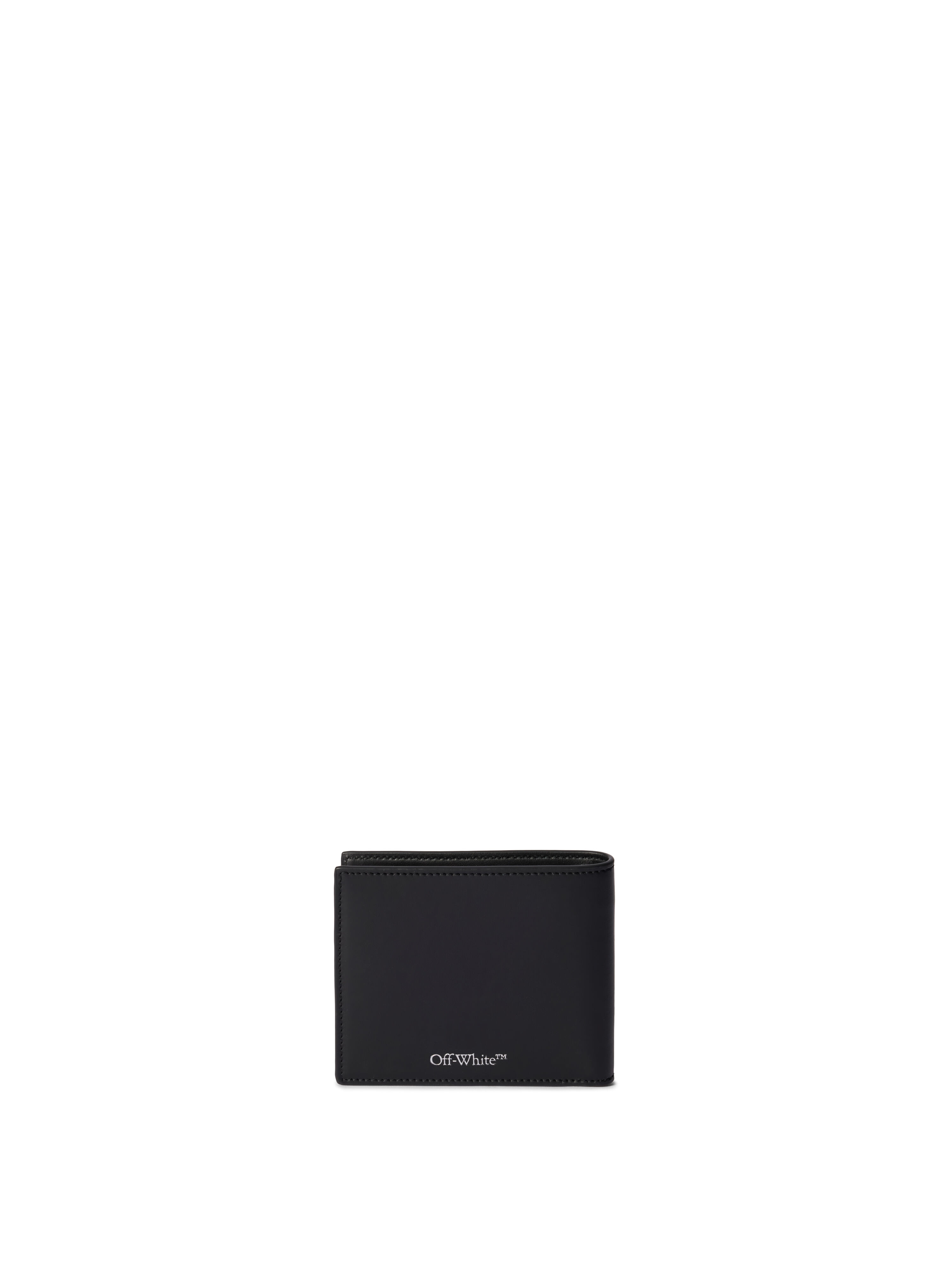 OFF WHITE Diagonal Spray Bifold Wallet BLACK - WHITE OMNC09BF25LEA001