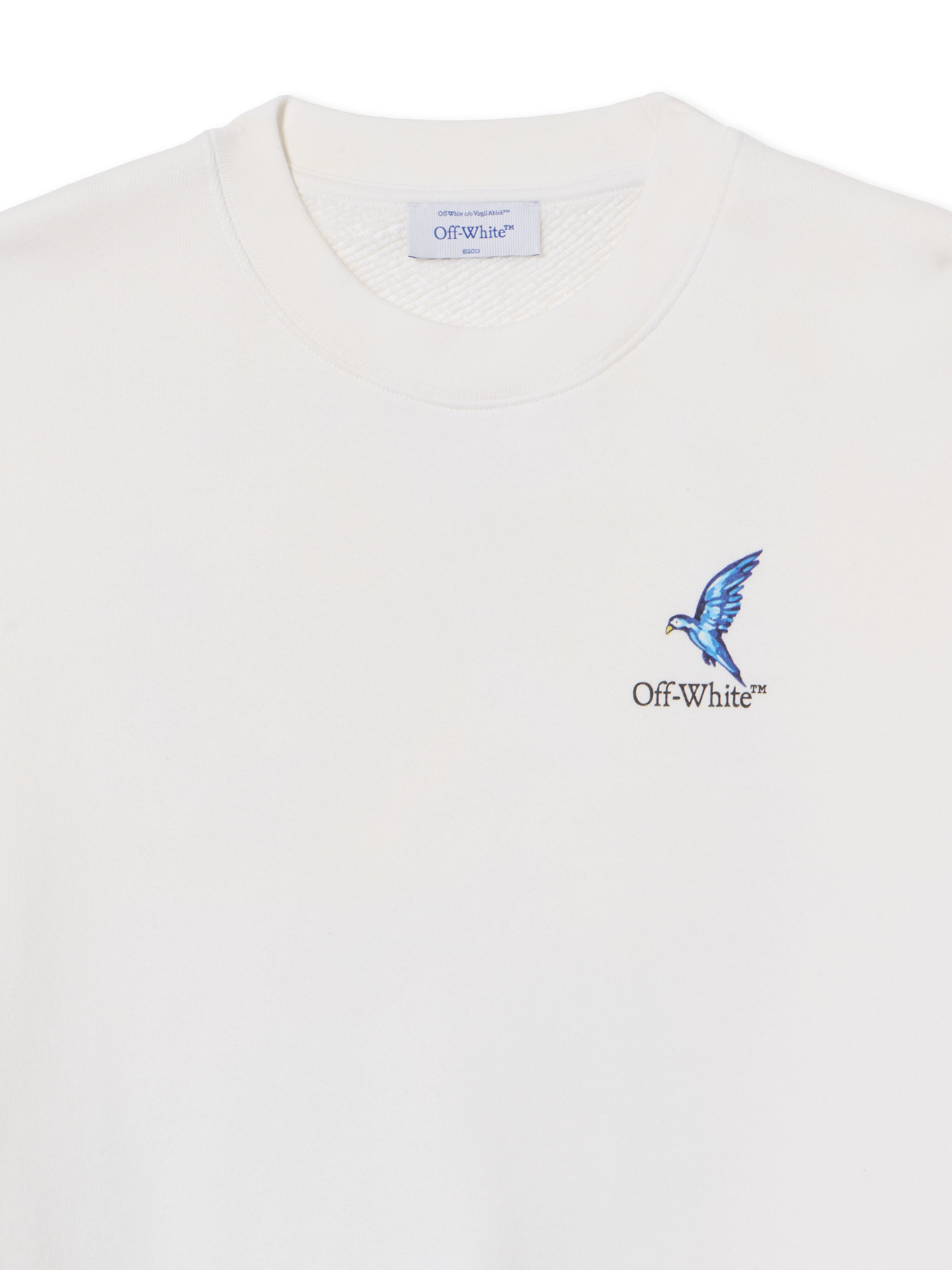 OFF WHITE Fresco Arrow Sweatshirt WHITE - BLACK OWBA055S25FLE001